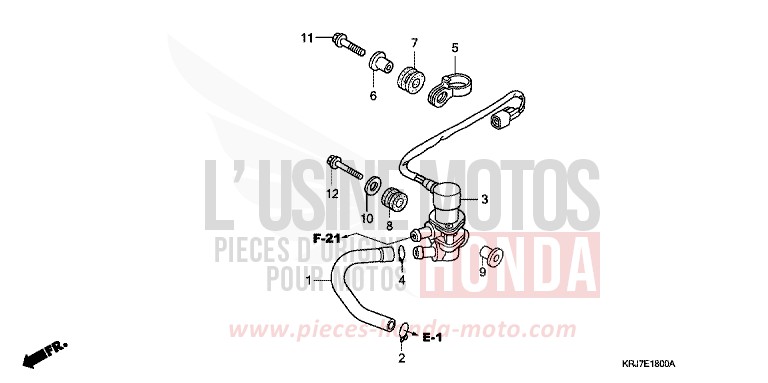 VALVE SOLENOIDE de S-wing ABS PEARL NIGHTSTAR BLACK (NHA84) 2011